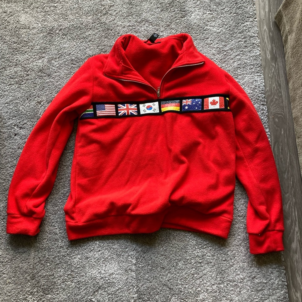 Forever 21 Mens World Flag Jacket